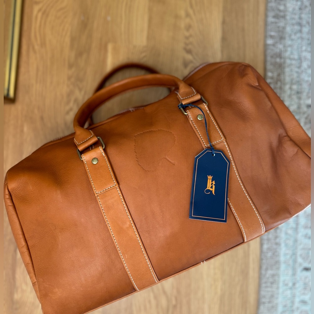 Links and Kind Crown leather duffle